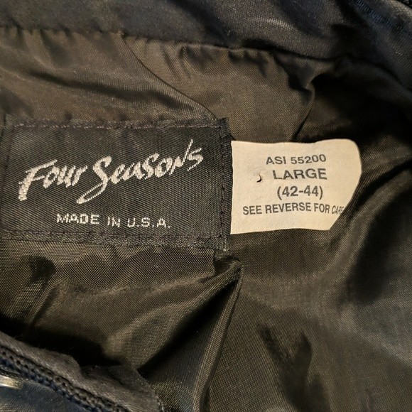 Four Seasons Men's Vintage Members Only Black Jacket Size Large - Picture 4 of 7